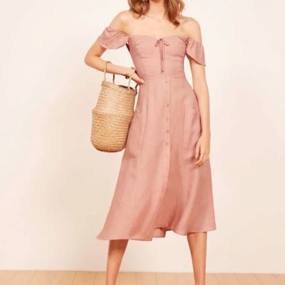 REFORMATION - 100% Linen Dress - M/8